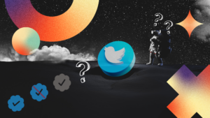 Twitter verification Space graphic